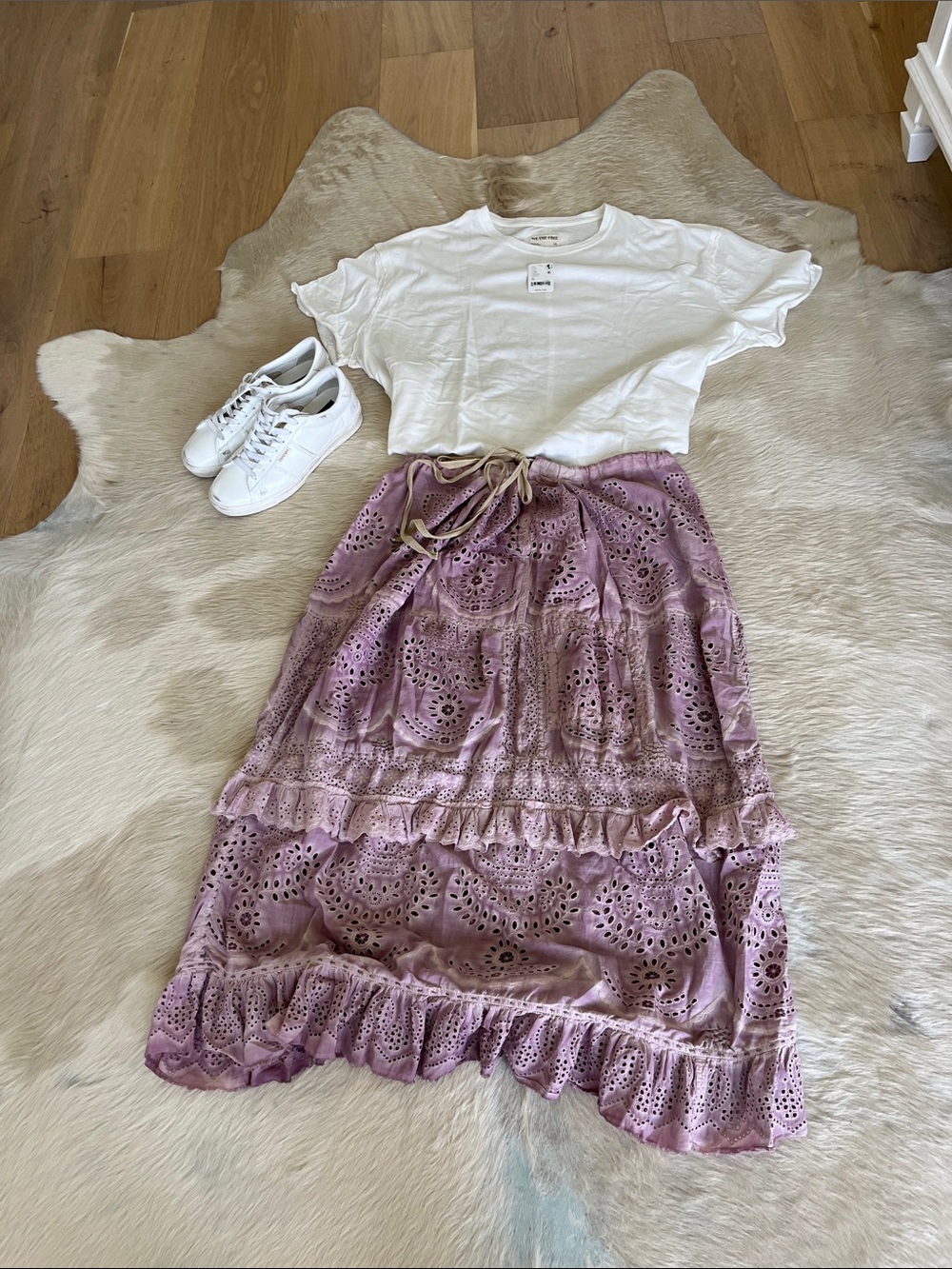 Magnolia  Pearl Ruffle Midi Skirt - Picture 2 of 9